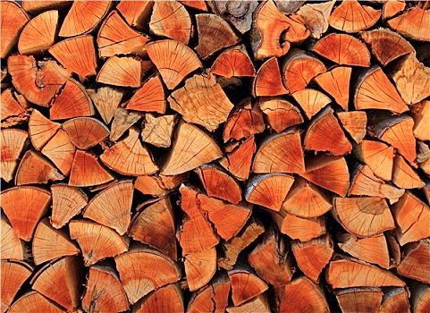 木柴,木头,堆,一堆,三角形,形状