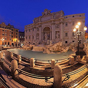 喷泉,罗马,拉齐奥,意大利