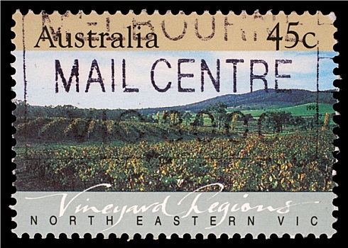 邮票,澳大利亚,北方,东方,葡萄园