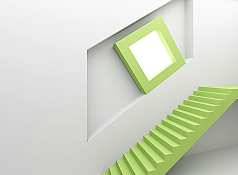 抽象,建筑,背景,白色,绿色,室内,碎片,楼梯,亮光