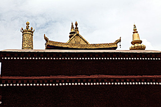西藏布达拉宫金顶