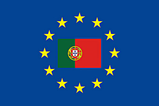 欧盟,标识,旗帜,葡萄牙,星,防护,象征,图像,欧洲