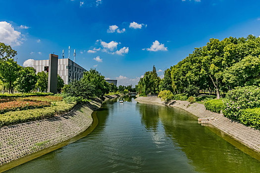 江苏省南京市城市河道绿地景观