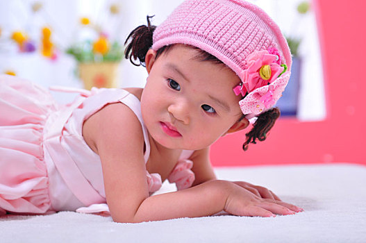 亚洲中国可爱的漂亮小女孩