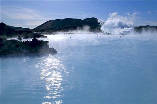 温泉,蓝色泻湖,雷克雅未克,冰岛