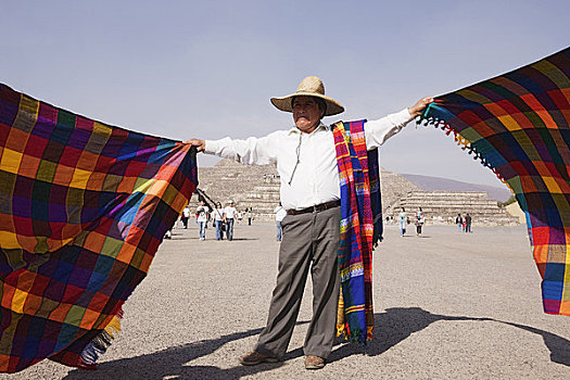 纺织品,摊贩,特奥蒂瓦坎,墨西哥