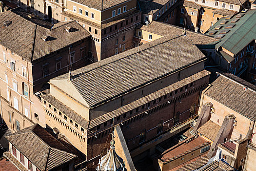 欧洲,意大利,罗马,梵蒂冈,小教堂,俯视