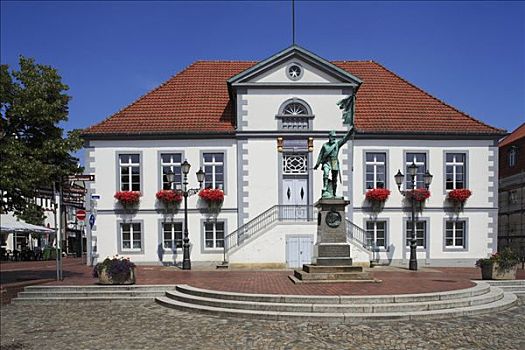 战争纪念碑,正面,市政厅,德国