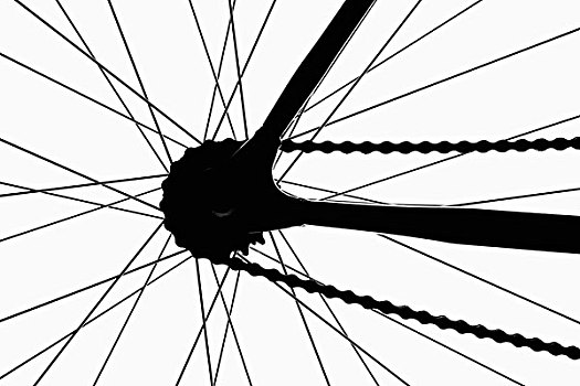 特写,自行车,轮子,逆光,棚拍