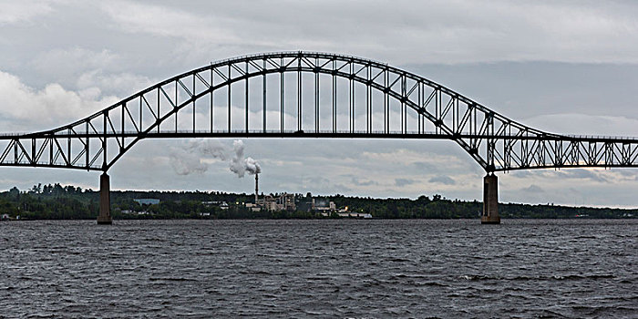 百年,桥,穿过,河,新布兰斯维克,加拿大