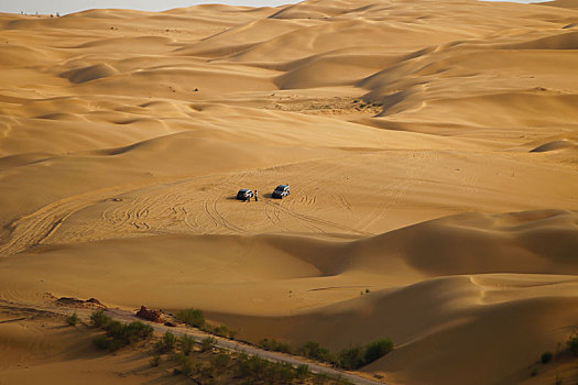 沙漠里的汽车