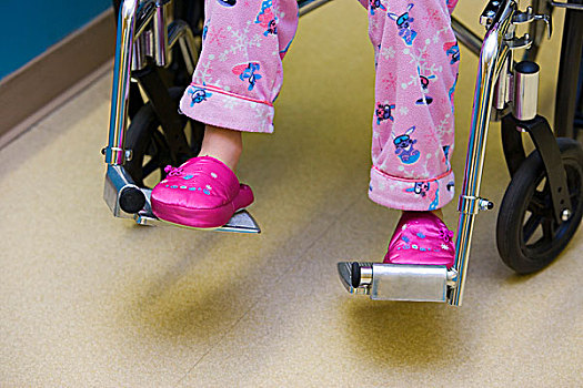 孩子,医院,轮椅