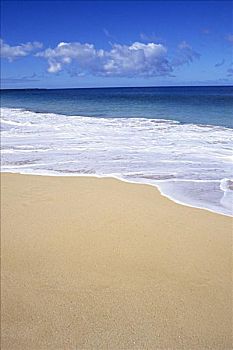 沙,热带沙滩,青绿色,海洋,海泡石,蓝天
