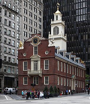 美国,马萨诸塞,波士顿,州议会大厦,old,state,house