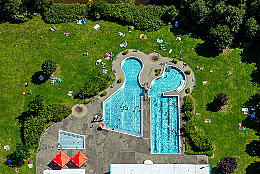 户外泳池,鲁尔区,北莱茵威斯特伐利亚,德国