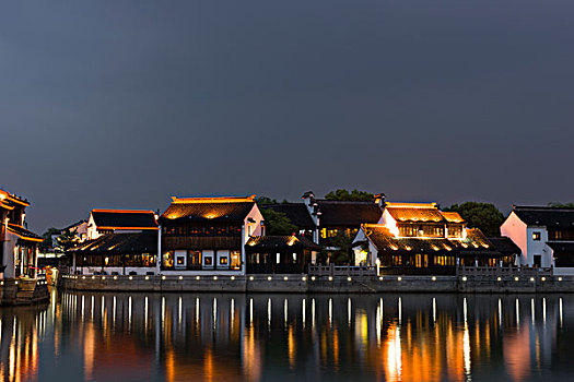 苏州山塘街夜景