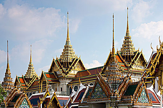 华美,屋顶,皇家,大皇宫,曼谷,首府,泰国,东南亚,亚洲