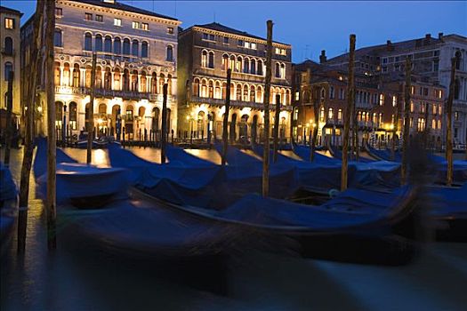 小船,大运河,威尼斯,意大利,黎明