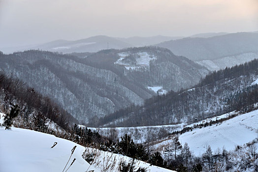 冬季吉林雪村-松岭美景如画