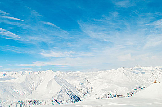 雪,山,鲜明,冬天,白天