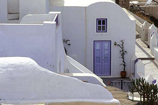 希腊,锡拉岛,房子