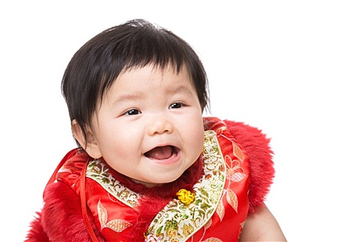 中国人,女婴,微笑