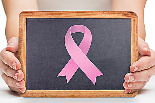 合成效果,图像,女性,展示,黑板,乳腺癌,意识,信息