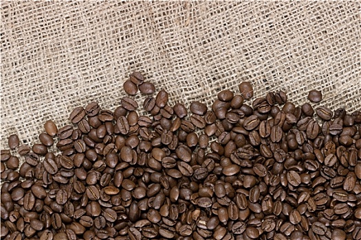 咖啡豆,帆布