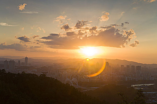 江门,城市,夜景