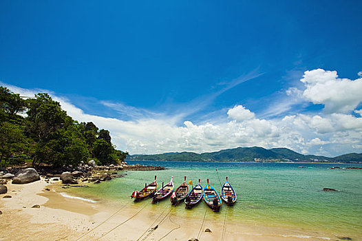 泰国,普吉岛,天堂海滩,湾,场景