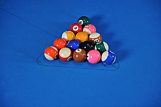 台球,运动,比赛,球,蓝色背景,桌子,夜店,就绪,玩