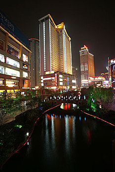 重庆沙坪坝三峡广场圣诞节之夜