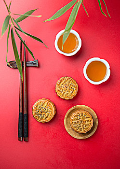 月饼筷子红茶