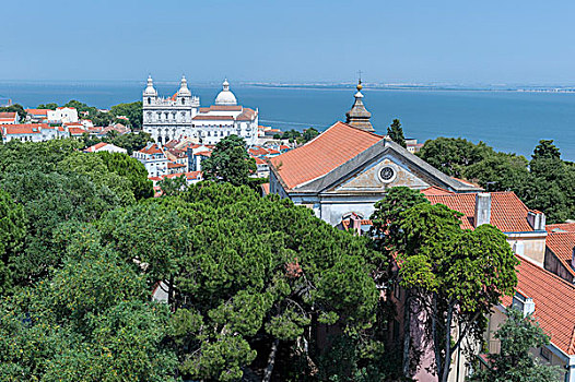 欧洲,葡萄牙,里斯本,风景,城堡