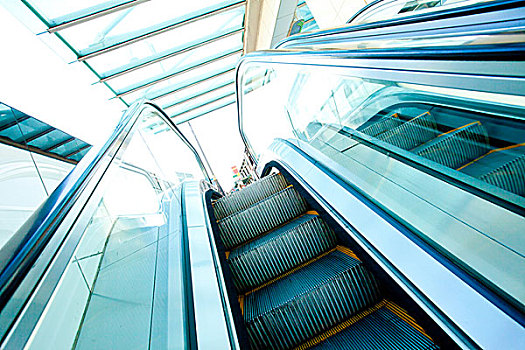 扶梯,现代,购物中心