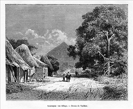 乡村,尼加拉瓜,19世纪,艺术家