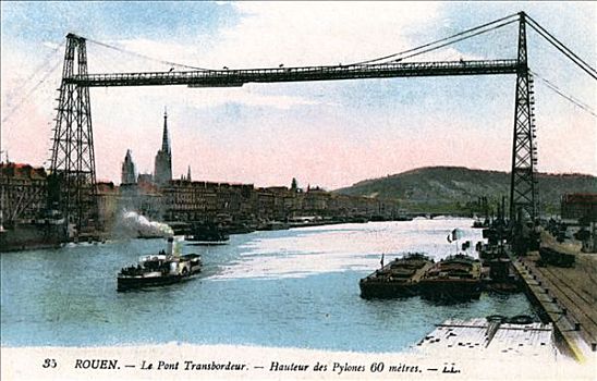 鲁昂,运输设备,桥,20世纪