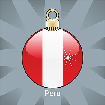 秘鲁,旗帜,圣诞节,形状