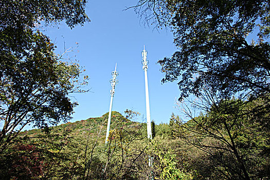 信号发射塔,通讯,无线,手机,网络,移动,山区