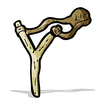 卡通,弹弓,复古,隔绝