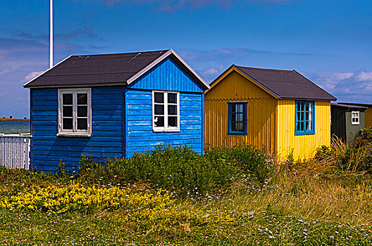 海滩小屋,岛屿,日德兰半岛,半岛,区域,丹麦,欧洲