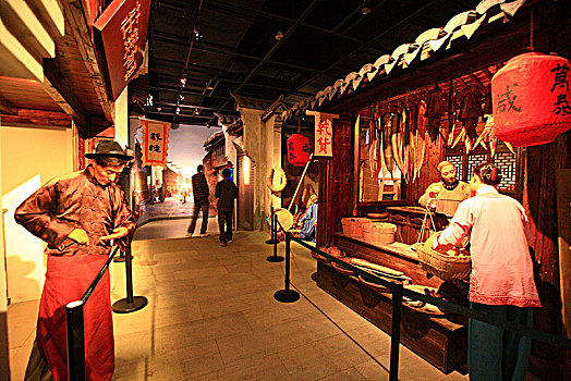 老宁波,蜡像,传统