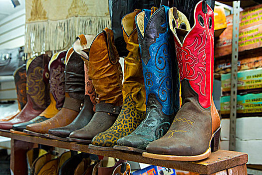 牛仔靴,圣胡安,市场,瓜达拉哈拉,墨西哥