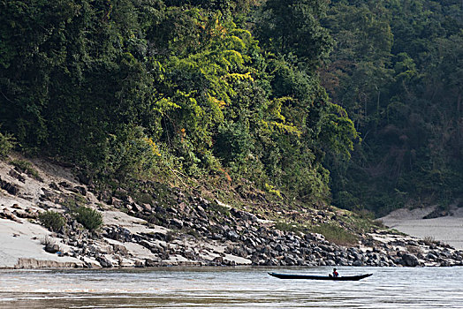 人,船,湄公河,省,老挝