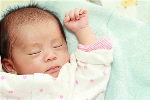 睡觉,婴儿,日本人,女婴