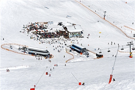 迈尔霍芬,滑雪,中心,奥地利,阿尔卑斯山