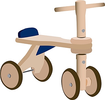 木头,玩具,自行车