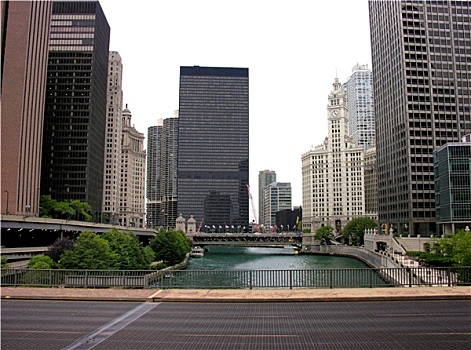 桥,建筑,芝加哥