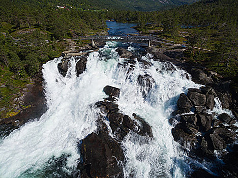 瀑布,挪威
