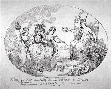 著名,女性,爱国,1784年